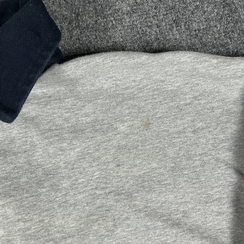 Brandy Melville Rugby Shirt Long Sleeve Collared Button Up Cream Sweater #2501 - Picture 6 of 11